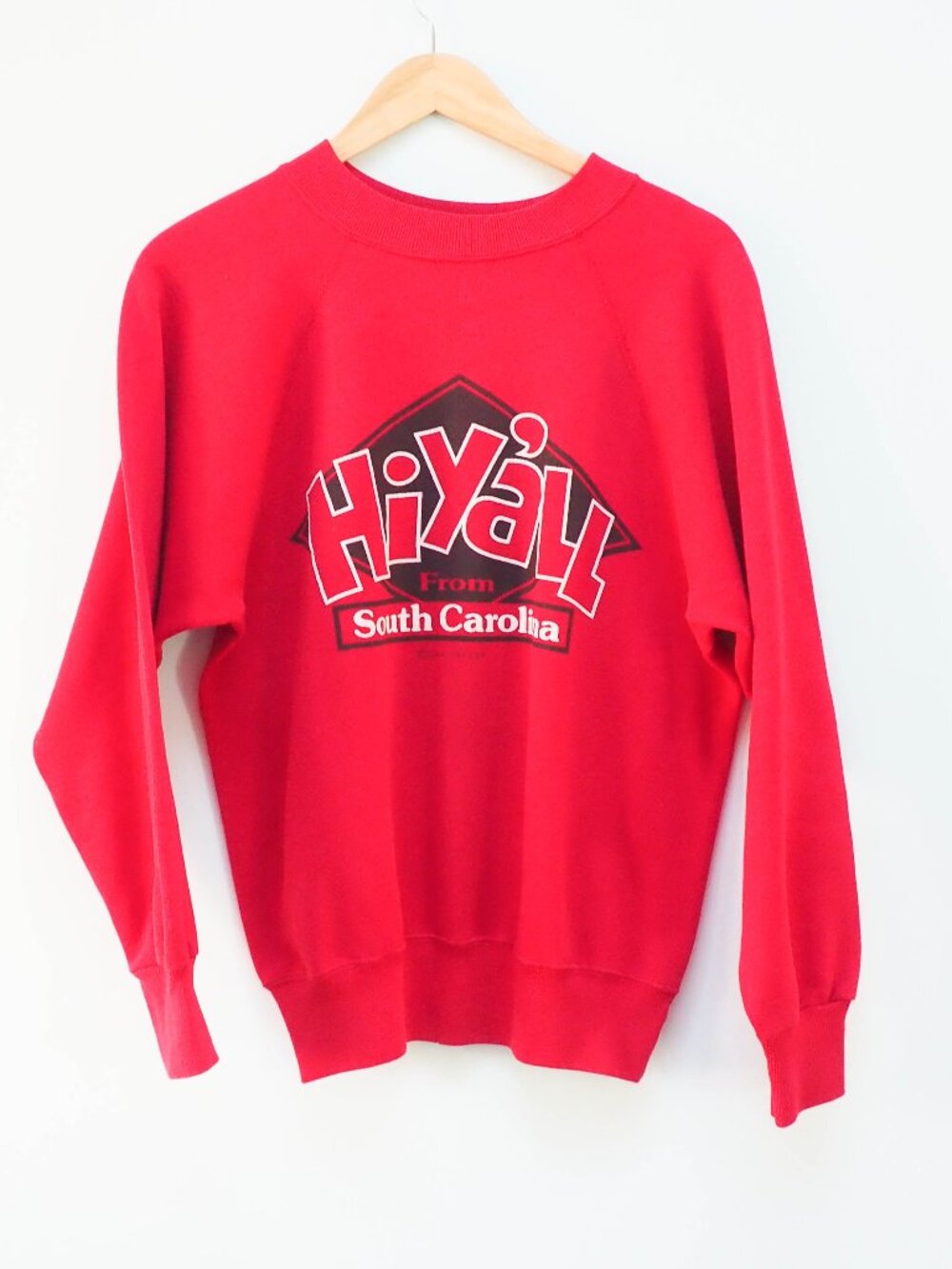 Hi Y'all from South Carolina Crewneck - Medium - Souvenir Sweatshirt